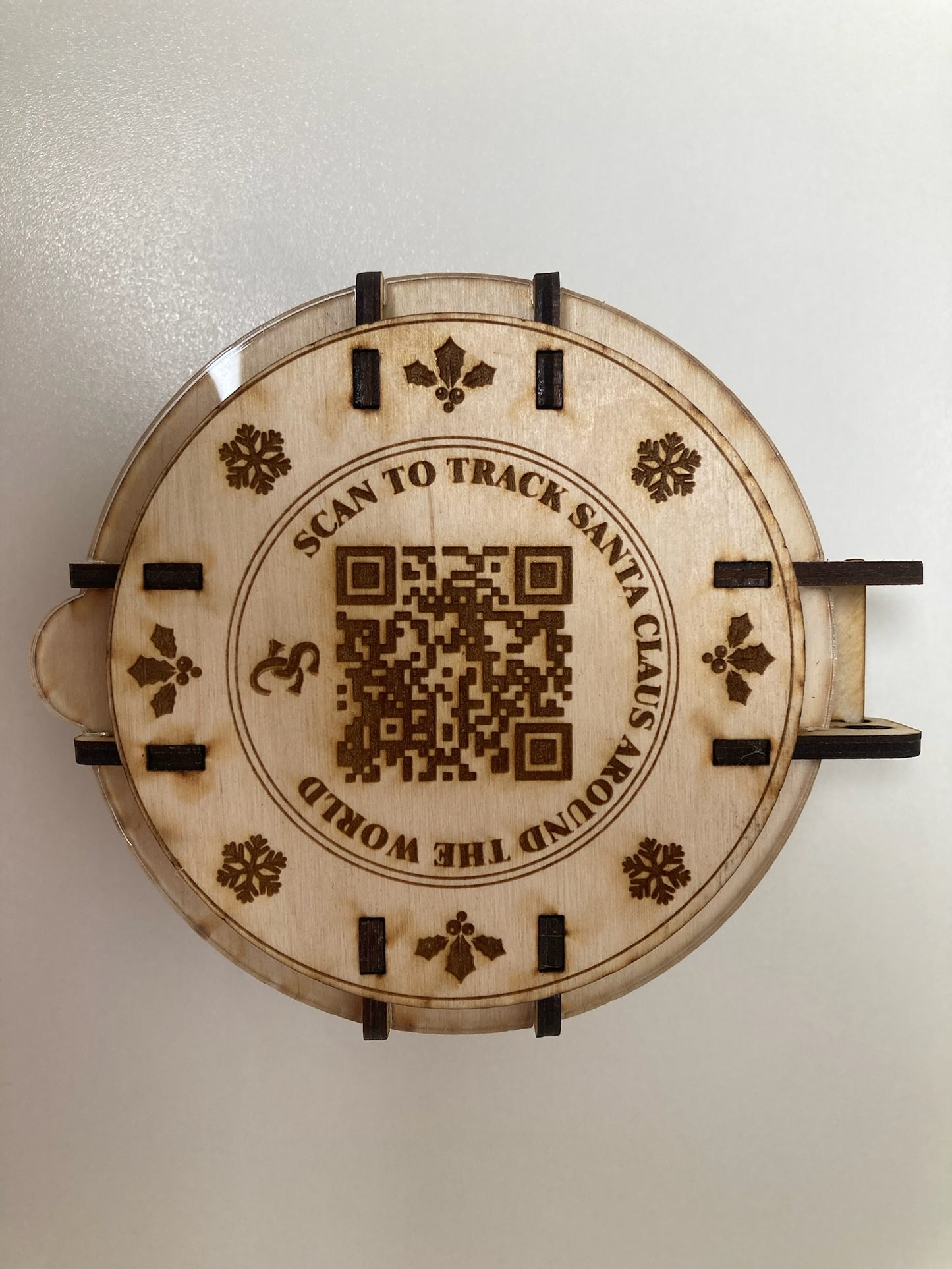 Santa’s Compass with QR Code to “track” Santa