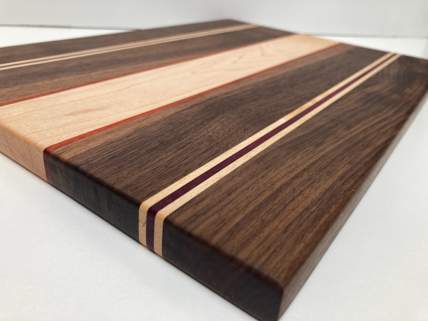 Mixed Black Walnut, Maple, Purple Heart & Padauk Joined Board (Q)