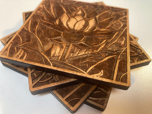 Lotus Design Coasters