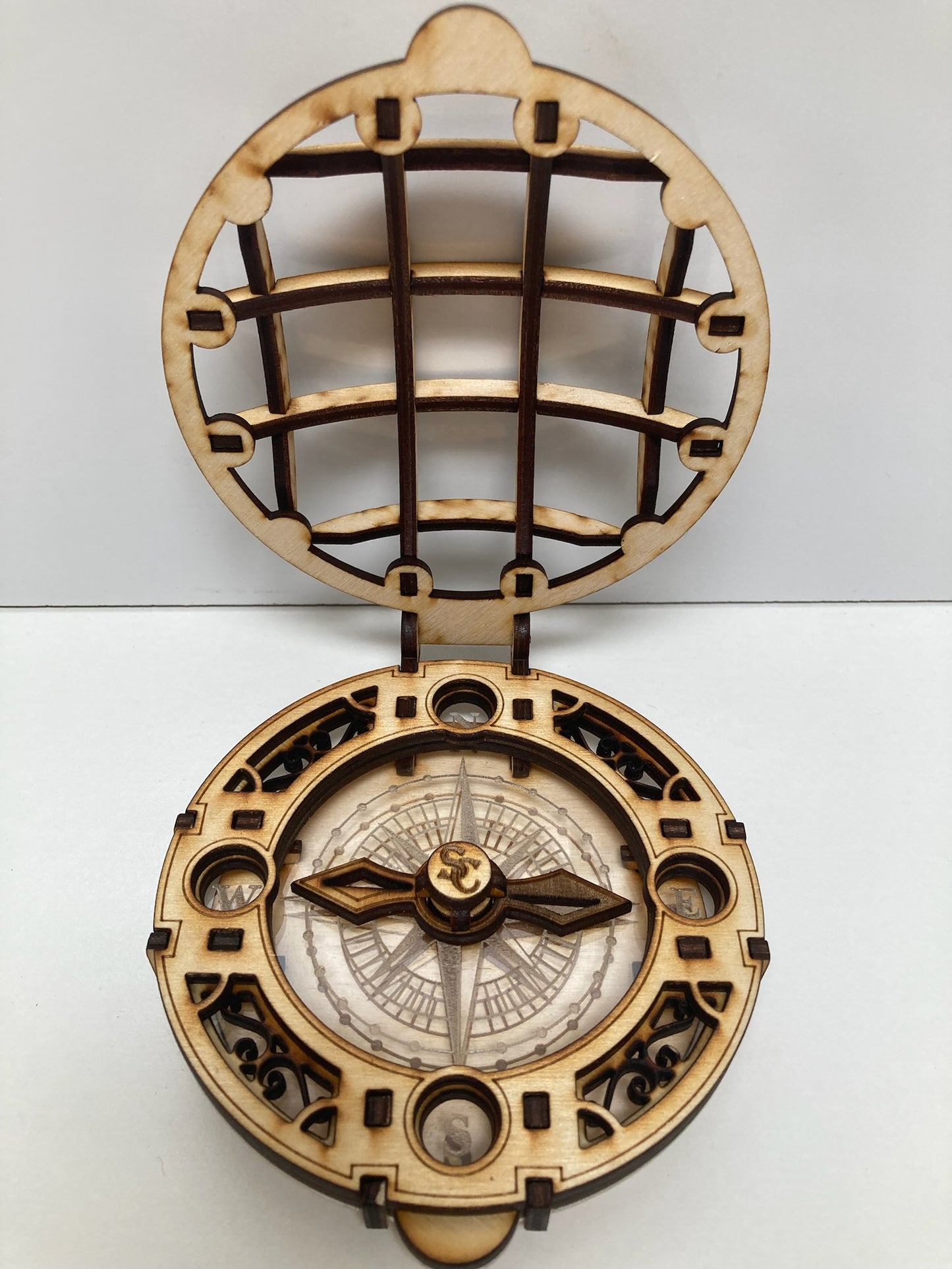 Santa’s Compass with QR Code to “track” Santa