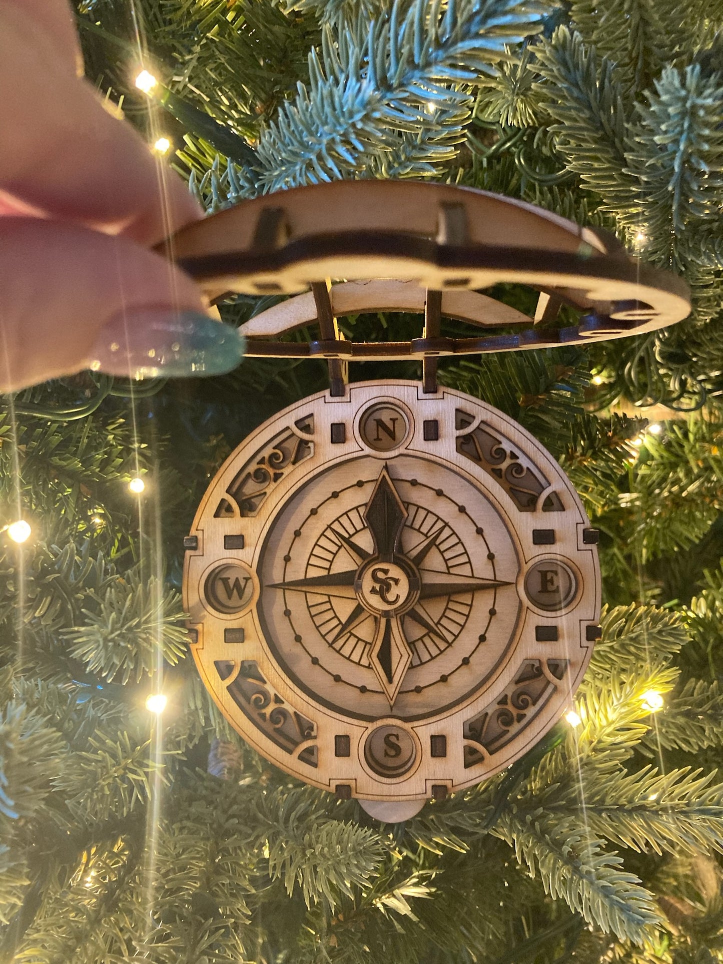 Santa’s Compass with QR Code to “track” Santa