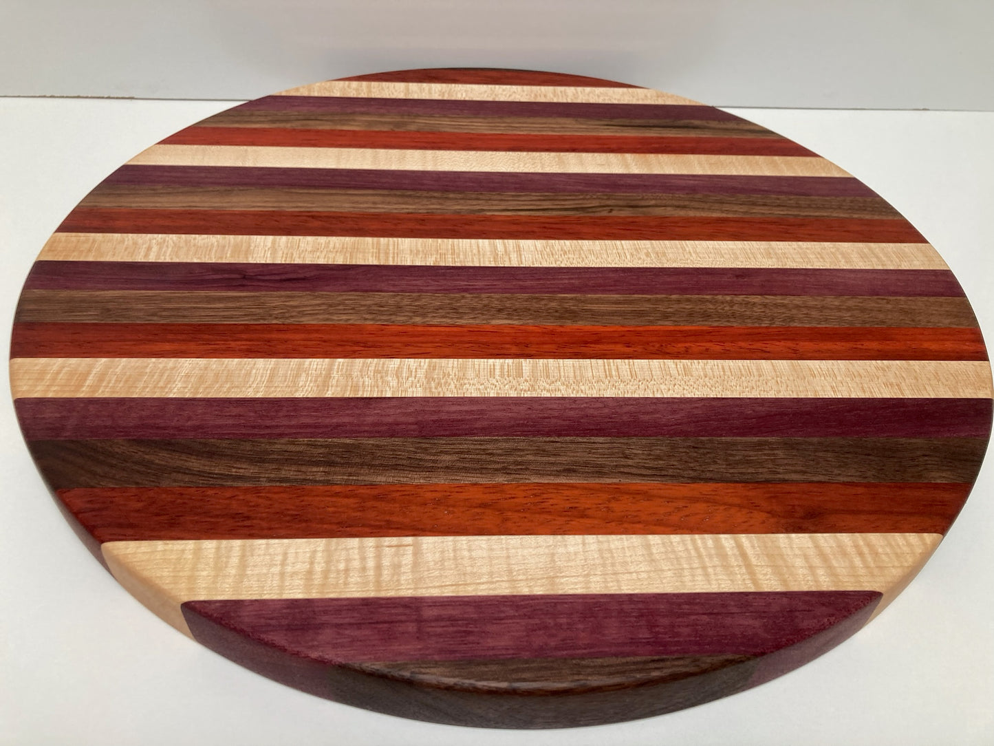 Mixed Walnut, Maple, Padauk & Purple Heart Turn Table (23SG01)
