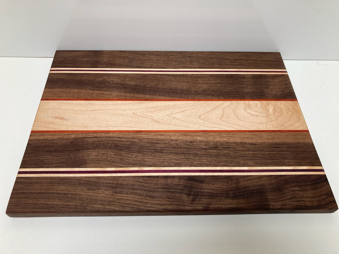 Mixed Black Walnut, Maple, Purple Heart & Padauk Joined Board (Q)
