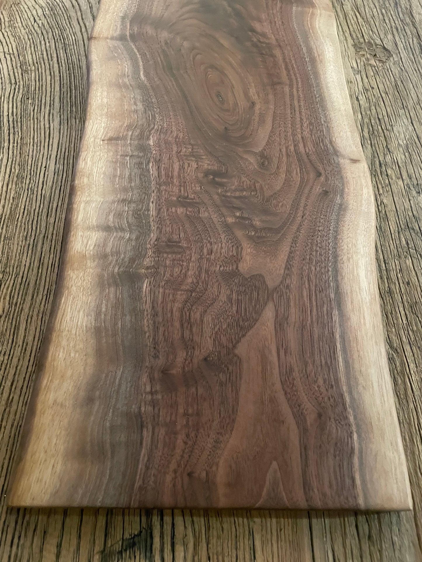 25L030 - Dual Live Edge Walnut Board