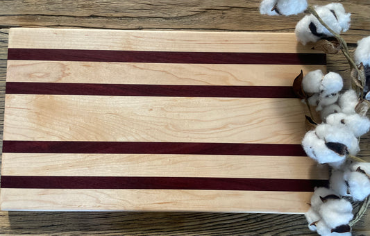 25M021 - Mixed Maple & Purpleheart Board