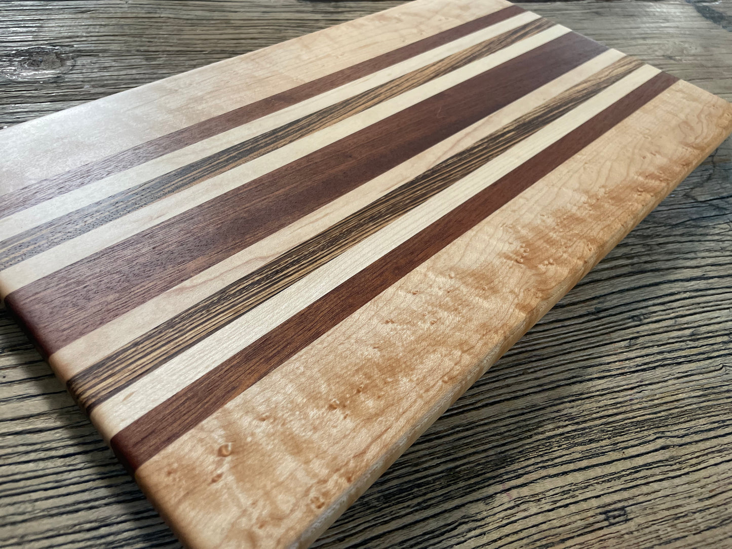 25M020 - Mixed Maple, Sapele & Zebra  Board