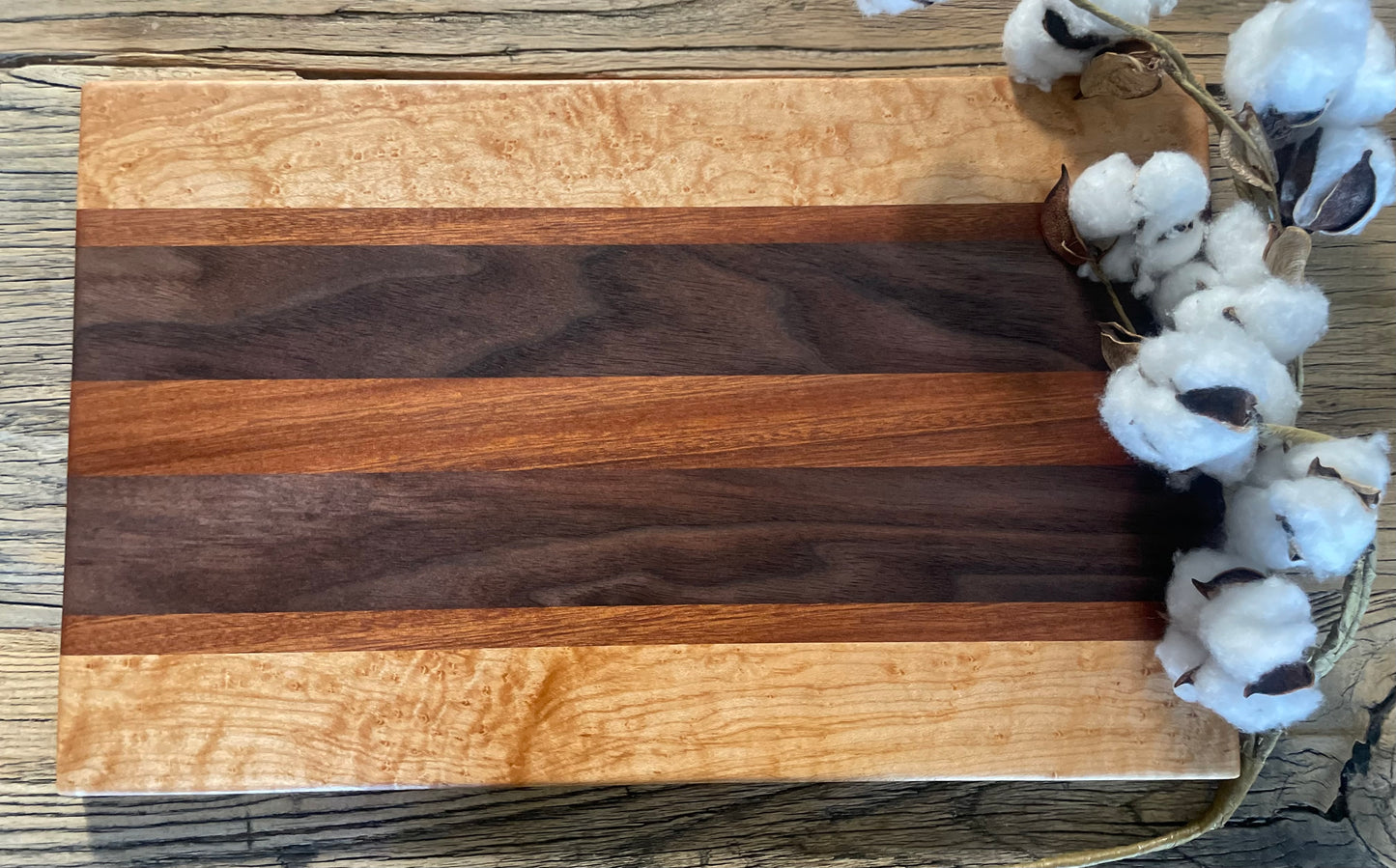 25M022 - Mixed Walnut, Sapele & Maple Board