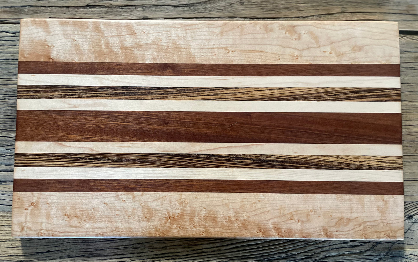 25M020 - Mixed Maple, Sapele & Zebra  Board