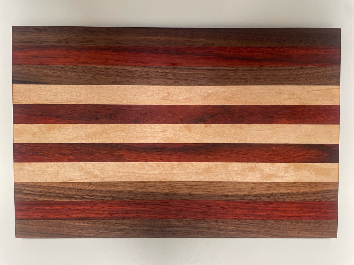 Mixed Black Walnut, Maple & Padauk Joined Stripes Board (23MS01)