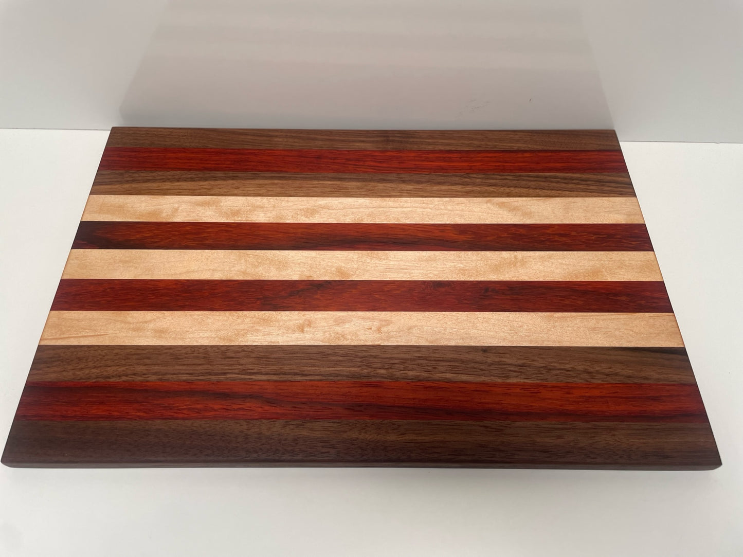 Mixed Black Walnut, Maple & Padauk Joined Stripes Board (23MS01)