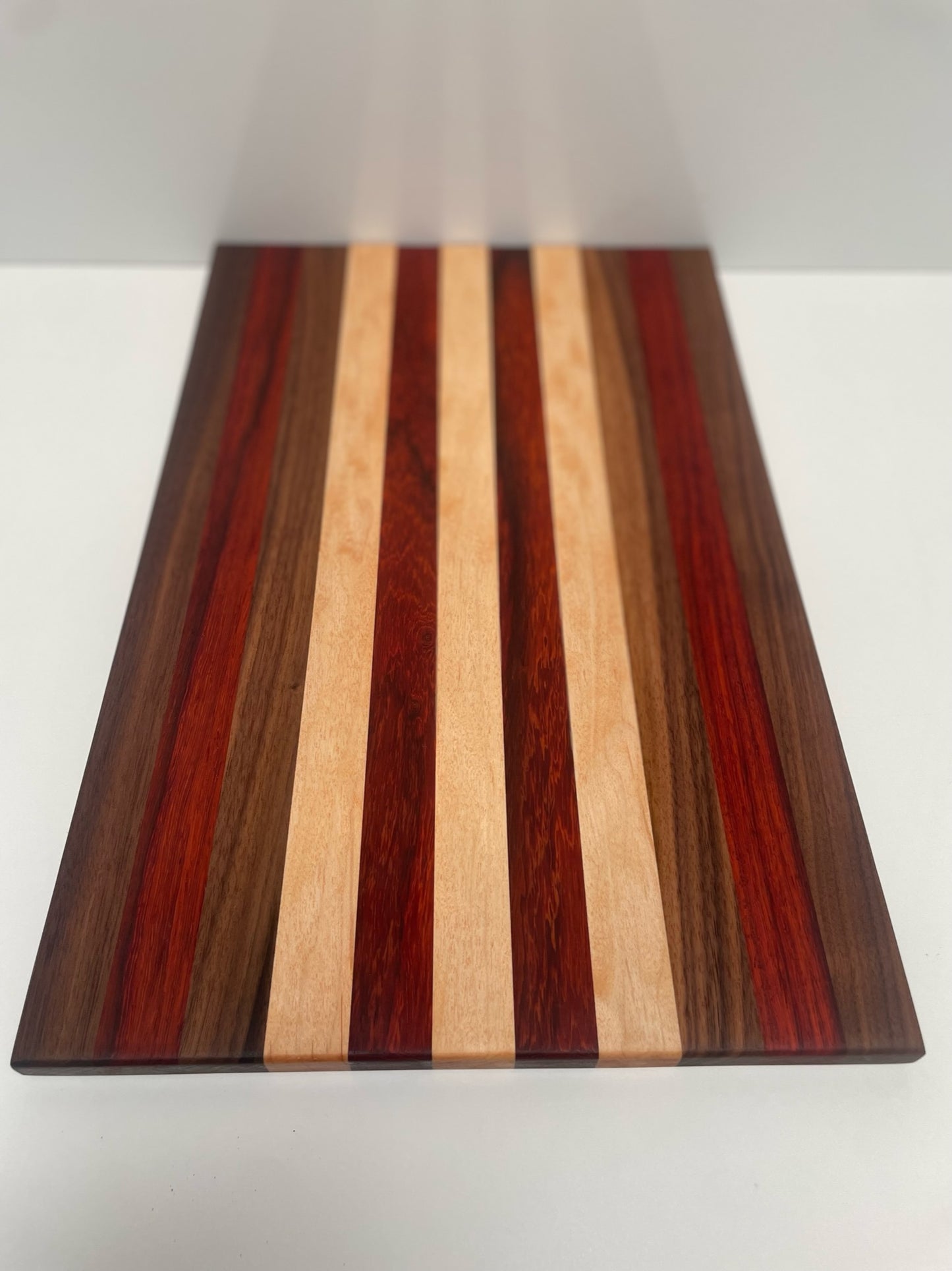 Mixed Black Walnut, Maple & Padauk Joined Stripes Board (23MS01)