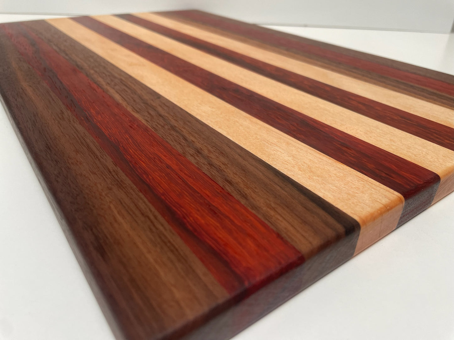 Mixed Black Walnut, Maple & Padauk Joined Stripes Board (23MS01)