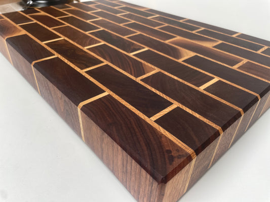 End Grain Brick Pattern Butcher Block (23SL01)