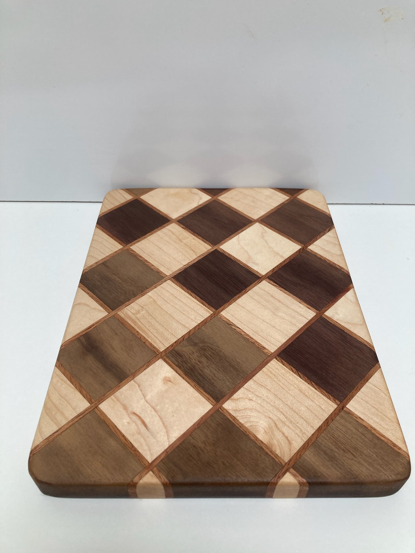 Maple, Sapele & Walnut Checkerboard Style Small Board