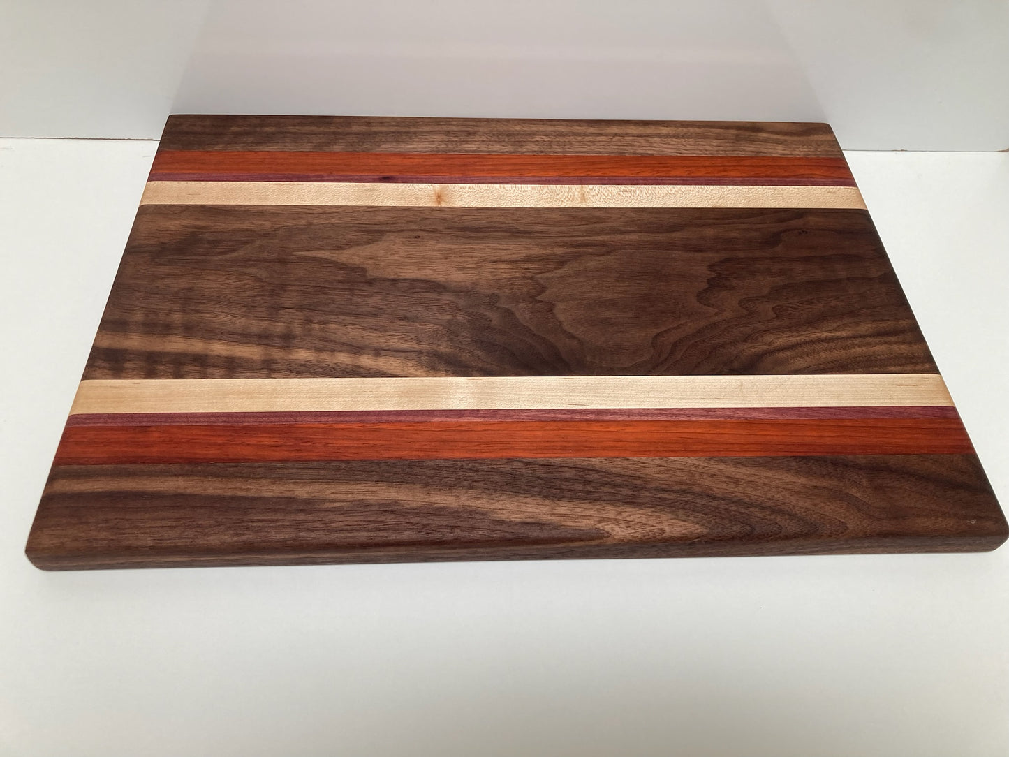 Mixed Walnut, Padauk, Purpleheart & Maple Joined Board (23MI01)