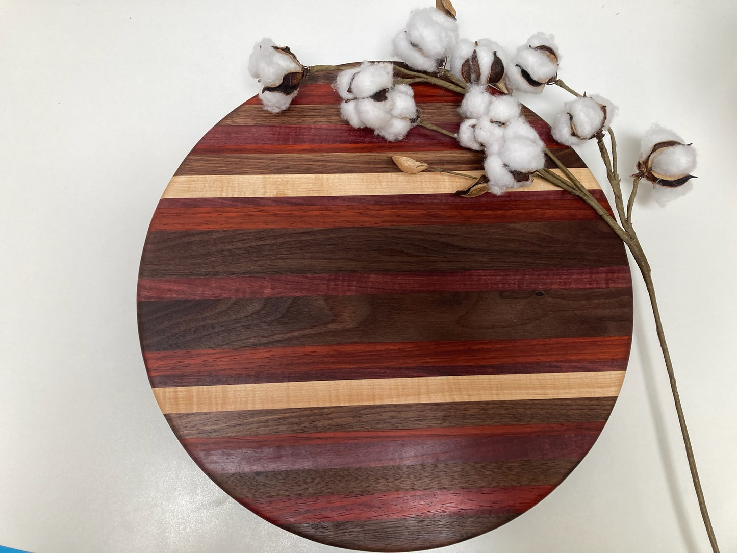 Mixed Walnut, Maple, Padauk & Purple Heart Turn Table (23SF01)