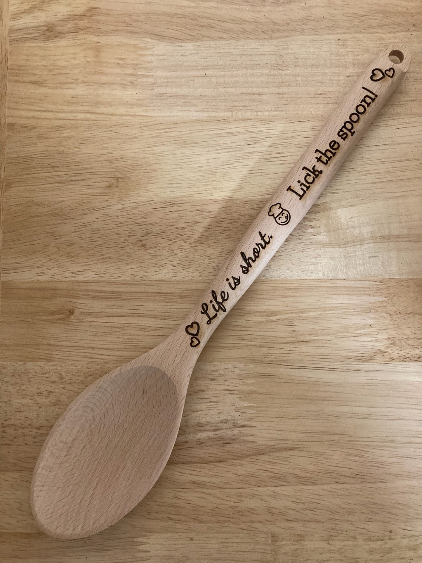 Engraved Wooden Spoon