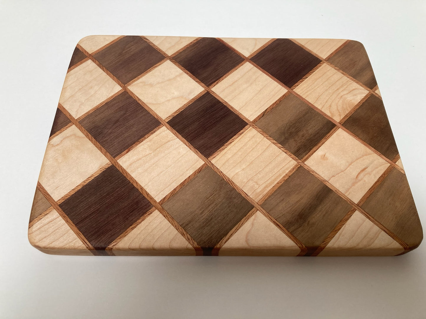 Maple, Sapele & Walnut Checkerboard Style Small Board