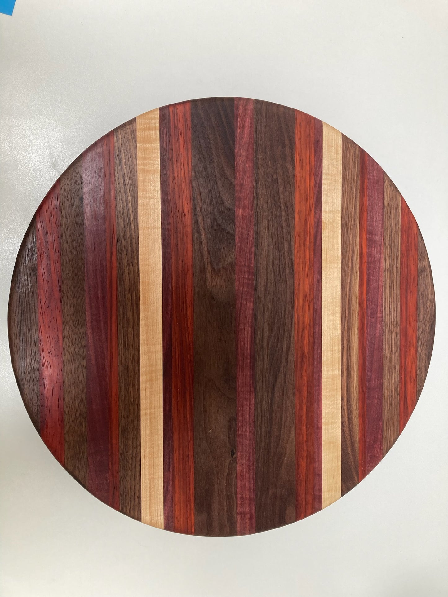 Mixed Walnut, Maple, Padauk & Purple Heart Turn Table (23SF01)