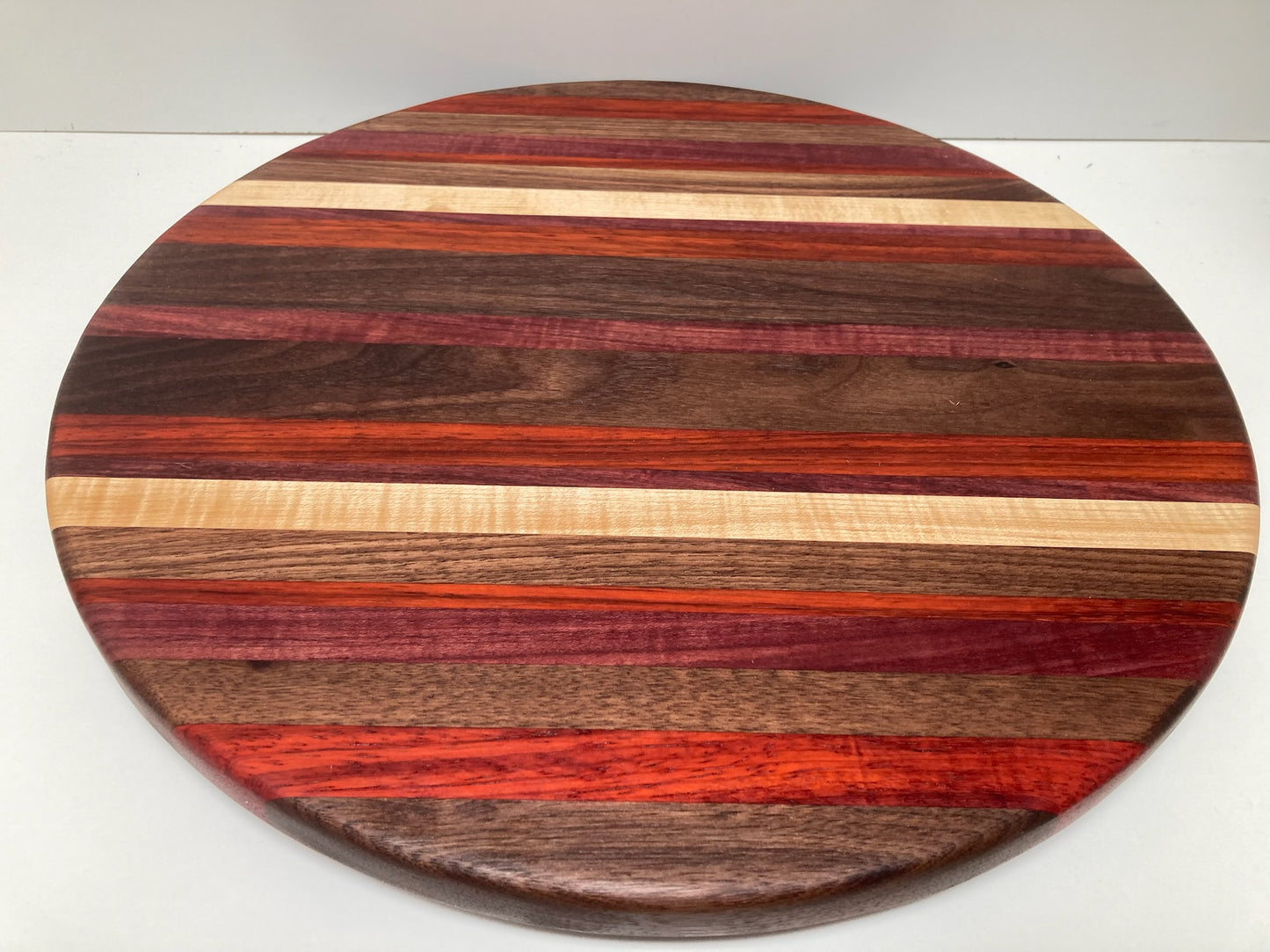 Mixed Walnut, Maple, Padauk & Purple Heart Turn Table (23SF01)