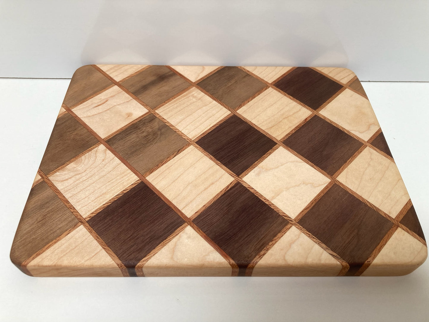 Maple, Sapele & Walnut Checkerboard Style Small Board